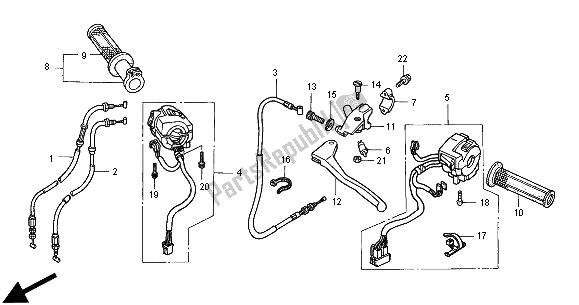 Tutte le parti per il Cavo E Interruttore del Honda CBR 900 RR 2000