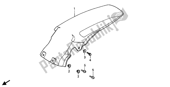 Todas las partes para Guardabarros Trasero de Honda CR 500R 2 1992