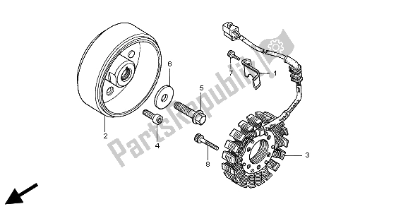 Todas las partes para Generador de Honda CB 500 1998