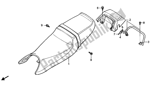 Todas las partes para Asiento Y Capota de Honda CBR 600F 1989