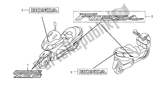 All parts for the Mark of the Honda NSS 250A 2010