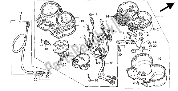 Todas las partes para Metro (mph) de Honda CB 500 1998