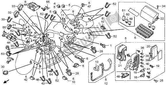 Toutes les pièces pour le Faisceau De Câbles du Honda GL 1800A 2006