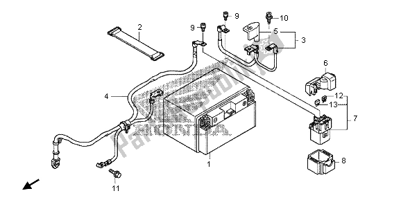 Tutte le parti per il Batteria del Honda VFR 1200 XD 2012