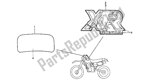 Todas las partes para Marca de Honda XR 600R 1992