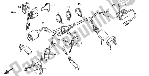 Todas las partes para Arnés De Cables de Honda XR 650R 2005