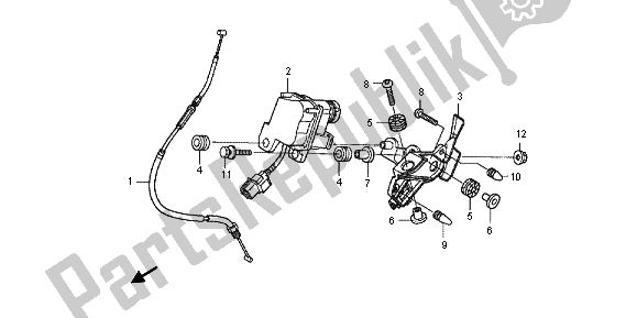 Todas las partes para Servo Motor de Honda VFR 1200 FD 2012