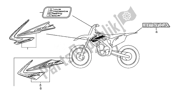 Tutte le parti per il Marchio del Honda CRF 450R 2011