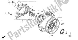 roue arrière et bras oscillant