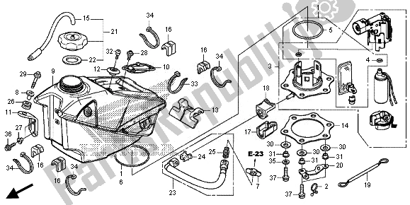 Wszystkie części do Zbiornik Paliwa Honda CRF 250R 2014