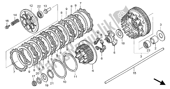 Wszystkie części do Sprz? G? O Honda CB 1300 2005