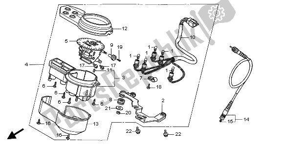 Todas las partes para Metro (kmh) de Honda SLR 650 1998