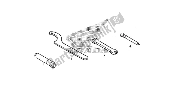 All parts for the Tool of the Honda CRF 250R 2014