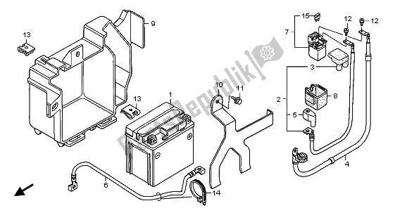 Wszystkie części do Bateria Honda XL 125V 2010