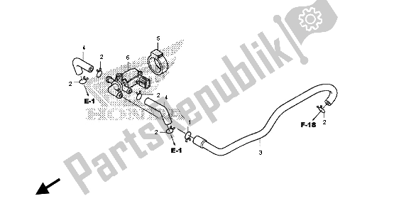 All parts for the Air Injection Control Valve of the Honda CB 600F Hornet 2013