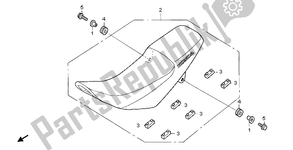 Tutte le parti per il Posto A Sedere del Honda XR 125L 2006