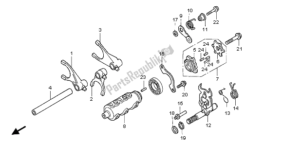 Todas las partes para Tambor De Cambio De Marchas de Honda ST 1100 1995