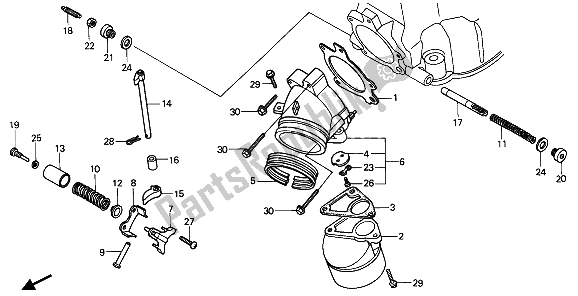 Todas las partes para Colector De Escape de Honda CR 250R 1985