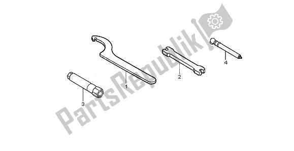 All parts for the Tools of the Honda CRF 250R 2011