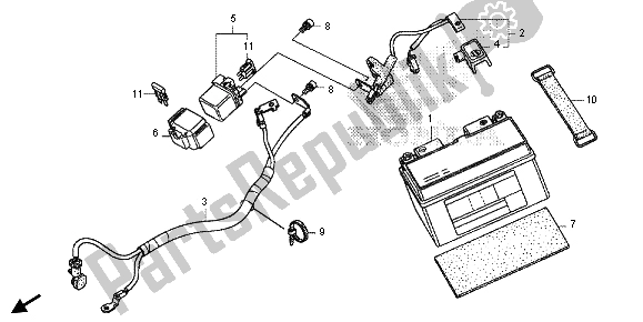 Tutte le parti per il Batteria del Honda CBR 600 RR 2013