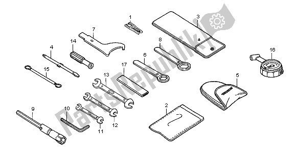 Todas las partes para Herramientas de Honda CBF 600S 2006