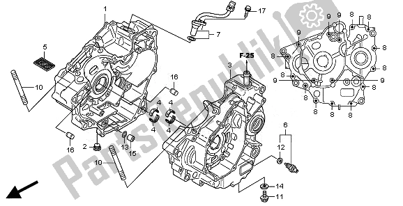 Todas las partes para Caja Del Cigüeñal de Honda CBR 250 RA 2011