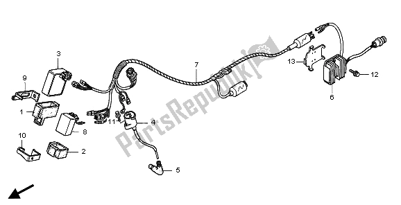 Todas las partes para Arnés De Cables de Honda TRX 300 EX Sportrax 2006