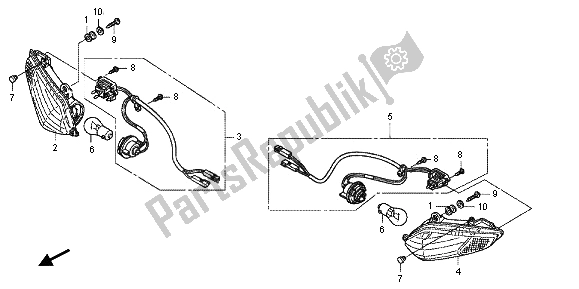 Todas las partes para Guiño de Honda VFR 1200 FD 2013