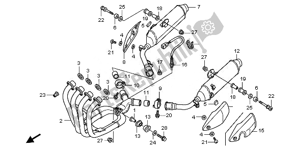 Todas las partes para Silenciador De Escape de Honda CBF 1000A 2010