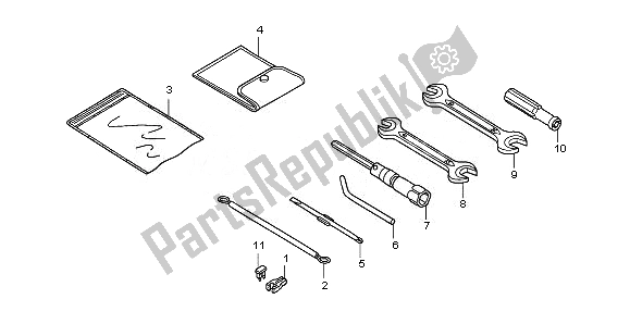 Wszystkie części do Przybory Honda PES 125 2010