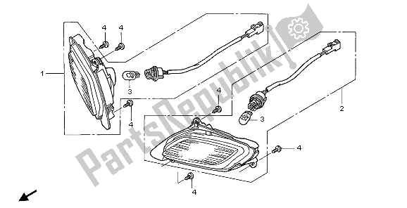 Toutes les pièces pour le Clignotant du Honda ST 1300A 2007