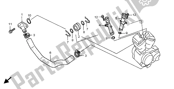 Toutes les pièces pour le Conduite D'eau du Honda VT 750C2 1999