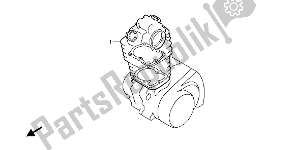 All parts for the Eop-1 Gasket Kit A of the Honda XR 250R 1996