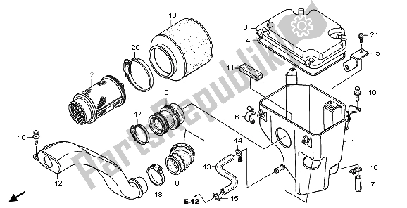 Todas las partes para Filtro De Aire de Honda TRX 250 EX Sporttrax 2003