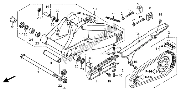 Todas las partes para Basculante de Honda CBR 1000 RR 2011