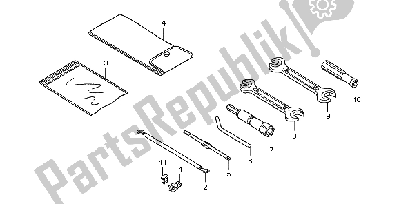 Todas las partes para Herramientas de Honda PES 125 2007