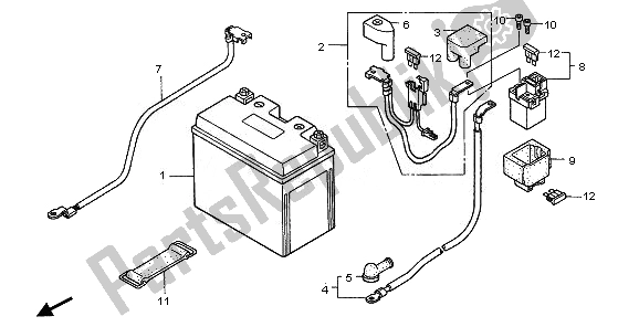 Tutte le parti per il Batteria del Honda CBR 1100 XX 2008