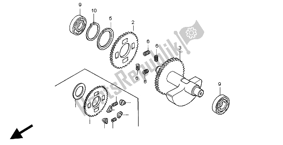 Tutte le parti per il Equilibratore del Honda NX 650 1997