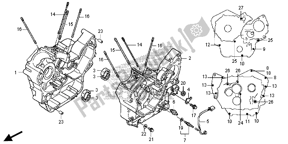 Tutte le parti per il Carter del Honda VT 750C2S 2013