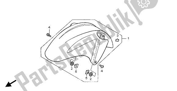 Todas las partes para Guardabarros Delantero de Honda CBR 600F 2006