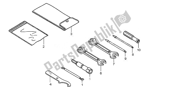 All parts for the Tools of the Honda SH 300A 2011