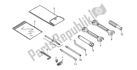 All parts for the Tools of the Honda SH 150D 2009