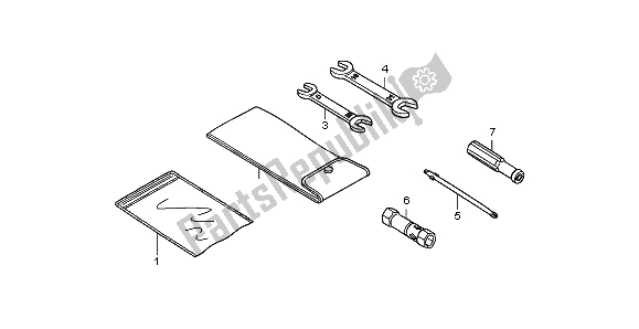 All parts for the Tools of the Honda NHX 110 WH 2013