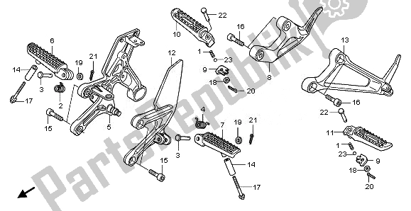 Wszystkie części do Krok Honda CB 1000R 2011