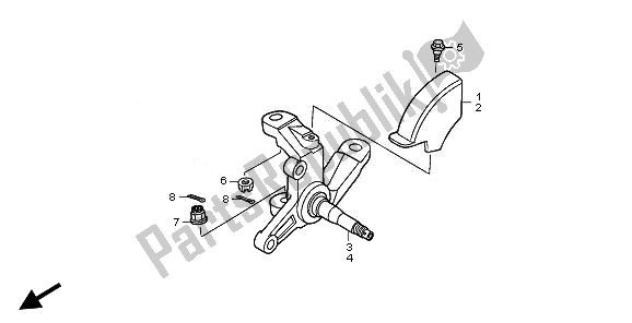 All parts for the Knuckle of the Honda TRX 250X 2010