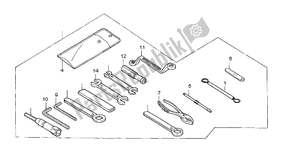 Todas las partes para Herramientas de Honda XL 1000V 2004