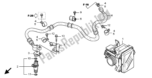 Toutes les pièces pour le Corps De Papillon du Honda SH 125 2009