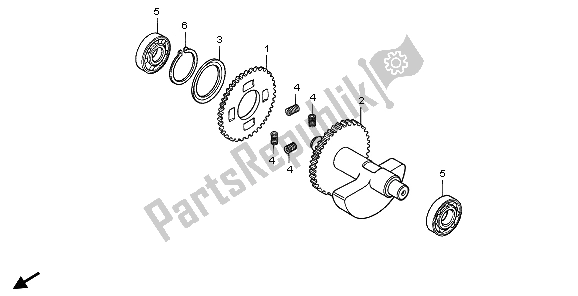 Todas as partes de Balanceador do Honda FMX 650 2007
