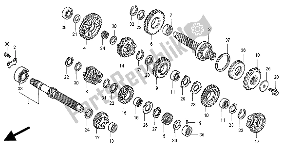 Todas las partes para Transmisión de Honda CB 500S 2000