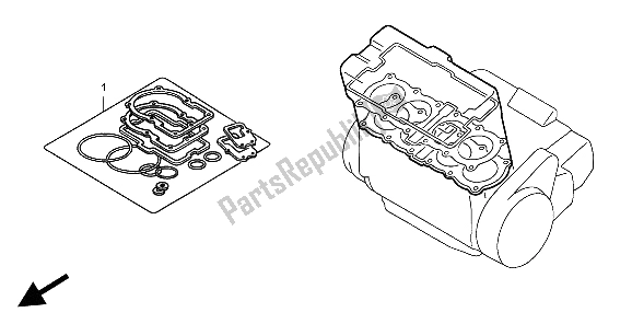 All parts for the Eop-1 Gasket Kit A of the Honda CBR 900 RR 1998